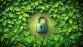 Emerald Embrace A Secure Sanctuary of Nature AI Generated