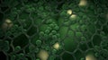 Emerald Essence: Unveiling the Beauty of a Green Biogenic Cell-Shaped Background