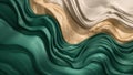 Emerald Flowing Lines Abstract Royalty Free Stock Photo