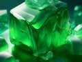 Emerald Frost: Captivating Green Ice Artwork