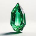 Emerald Gemstone Photo: Shiny Texture, Close Up Portrait, High Quality