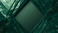 Emerald Geometric Frame Background Royalty Free Stock Photo