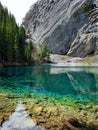 Emerald Grassi Lake in the Rocky Mountains