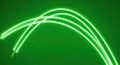 Emerald Green Abstract: Luminous Arcs of Light Painting on a Gradient Background Royalty Free Stock Photo