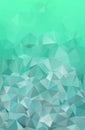 Emerald green abstract polygonal geometric background. Low poly.