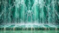 Emerald Green Marble Waterfall: A Serene Tapestry of Nature\'s Opulence Generative AI