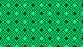 Emerald Green Quarter Circles Pattern