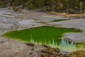 Emerald Green Steaming Pool In Yellowstone National Park Geyser Basin Royalty Free Stock Photo