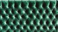 Emerald green velvet tufted headboard, interior design, texture background Royalty Free Stock Photo