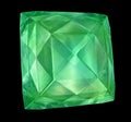 Emerald isolated on black Royalty Free Stock Photo