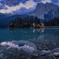 Emerald Lake in Alberta Canada Royalty Free Stock Photo