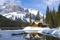 Emerald Lake, Canadian Rockies Royalty Free Stock Photo