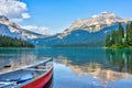 Emerald lake in the Canadian Rockies of Yoho National Park, British Columbia, Canada Royalty Free Stock Photo