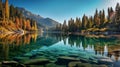 Emerald Lake: A Captivating Natural Beauty Surrounded By Majestic Mountains Royalty Free Stock Photo