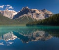Emerald lake in the early morning light Royalty Free Stock Photo