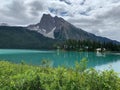 Emerald Lake, Emerald Lake Lodge and Rocky Mountains in Yoho National Park, British Columbia, Canada Royalty Free Stock Photo