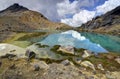 Emerald lake landscape, Tongariro National Park Royalty Free Stock Photo