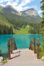 Emerald Lake Pier Royalty Free Stock Photo