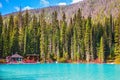 Emerald Lake in the Rockies Royalty Free Stock Photo