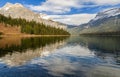 Emerald Lake with Rocky mountain reflection in Yoho National Park, British Columbia, canada Royalty Free Stock Photo