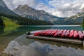 Emerald Lake in Yoho National Park, British Columbia, Canada Royalty Free Stock Photo