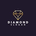 Emerald Logo, Gemstone Vector, Luxurious Premium Vintage Retro Elegant Design, Diamond Jewelry Icon, Symbol Illustration