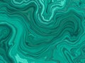 Emerald Malachite Abstract Texture, Swirling Stone Pattern Background Royalty Free Stock Photo