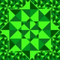 Emerald pattern of geometric shapes. Emerald mosaic background.