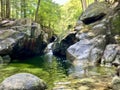 The Emerald pool on Baldface Circle Trail Royalty Free Stock Photo