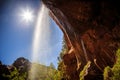 Emerald Pool Falls, Zion National Park, Utah Royalty Free Stock Photo