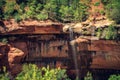 Emerald Pool Falls, Zion National Park, Utah Royalty Free Stock Photo