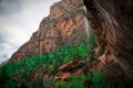 Emerald Pool Falls, Zion National Park, Utah Royalty Free Stock Photo