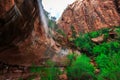 Emerald Pool Falls, Zion National Park, Utah Royalty Free Stock Photo