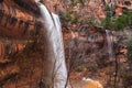 Emerald Pool Falls, Zion National Park Royalty Free Stock Photo