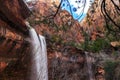 Emerald Pool Falls, Zion National Park Royalty Free Stock Photo