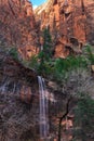 Emerald Pool Falls, Zion National Park Royalty Free Stock Photo