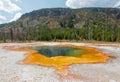 Emerald Pool hot spring in the Black Sand Geyser Basin in Yellowstone National Park in Wyoming USA Royalty Free Stock Photo