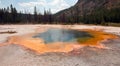 Emerald Pool hot spring in the Black Sand Geyser Basin in Yellowstone National Park in Wyoming USA Royalty Free Stock Photo