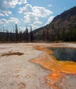 Emerald Pool hot spring in the Black Sand Geyser Basin in Yellowstone National Park in Wyoming USA Royalty Free Stock Photo