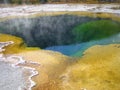 Emerald Pool hot springs at Black Sand Basin in Yellowstone National Park Royalty Free Stock Photo