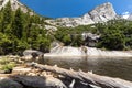 Emerald Pool and Liberty Cap in Yosemite National Park, California, USA. Royalty Free Stock Photo