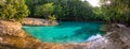 Emerald Pool is unseen pool in mangrove forest at Krabi in Thailand.Destination and Summer concept. Royalty Free Stock Photo