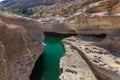 Emerald pools in Wadi Bani Khalid, Oman