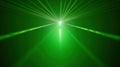 Emerald Rays A Dynamic Display of Green Laser Light and Atmospheric Illumination Royalty Free Stock Photo