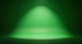 Emerald Spotlight: Green Gradient Studio Backdrop with Dramatic Lighting Effect Royalty Free Stock Photo