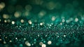 An emerald textured background featuring a fine, glittering surface. The tiny shimmering particles
