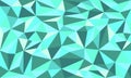 Emerald Tosca Low Poly Art Vector Background