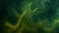 Emerald Vortex. A Study in Fluid Greens and Abstract Motion, Texture, and Light. Royalty Free Stock Photo
