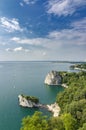 Emerald waters of Adriatic Sea coast in Italy near Gulf of Trieste