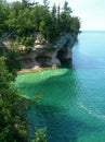 Emerald waters on Lake Superior Royalty Free Stock Photo